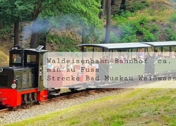 Kleine Huebsches Apartment,sauna Im Haus, Hunde Willkommen, Nahe Park, Waldeisenbahn, Hermansbad, Unesco Geopark, Naehe Polnischer Markt, Lage Fuer Ausflugsziele Zum Wandern Oder Radfahren Bad Muskau